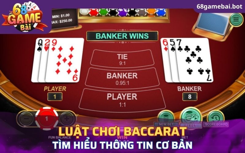 Tìm hiểu luật cách chơi Baccarat với thông tin cơ bản